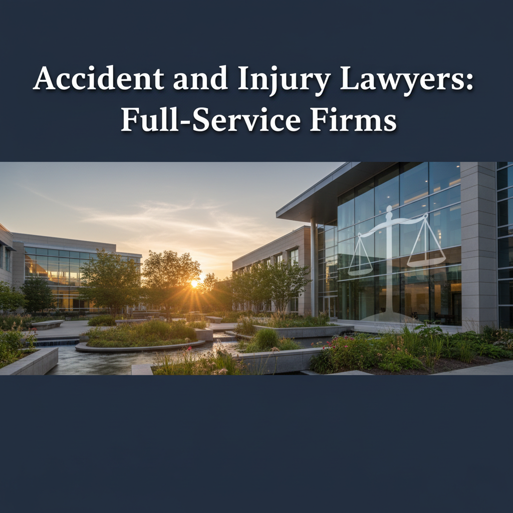 Accident and Injury Lawyers: Full-Service Firms