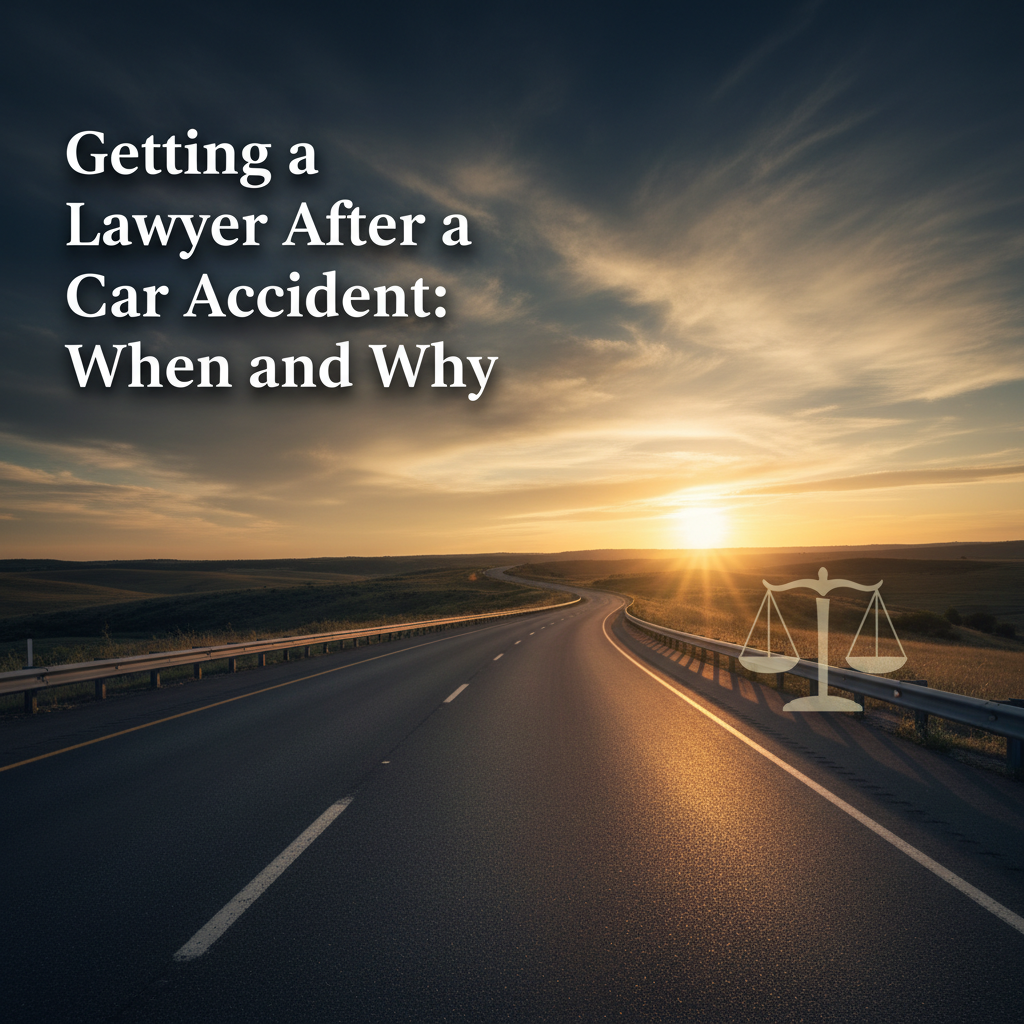 Getting a Lawyer After a Car Accident: When and Why