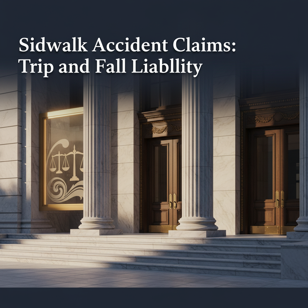 Sidewalk Accident Claims: Trip and Fall Liability
